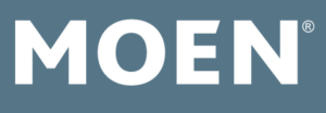 Moen logo as a featured brand that Riley Inc in Altoona will service and install for plumbing related work