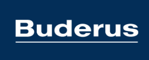 Buderus logo as a featured brand that Riley Inc in Altoona will service and install