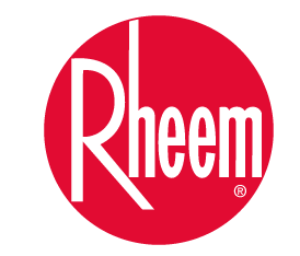 Rheem Logo as a featured Brand that Riley Inc in Altoona will service and install